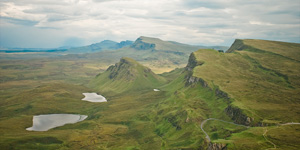 View of the Trotternish Ridge from the Quiraing, Isle of Skye, Scotland, Lee robinson travel photography
