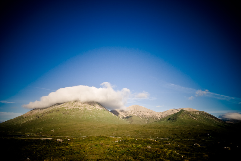 Digital photograph of the The Red Cullins taken from Glen Sligachan, Isle of Skye, Scotland