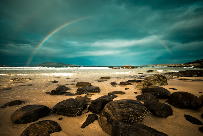 Digital photograph of Nisabost beach, Isle of Harris, Outer Hebrides