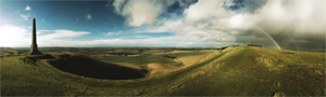 digital panoramic photograph of The Roaches, The Peak District